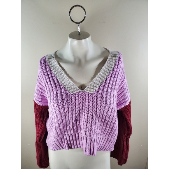 Wildfox Color Me Beverly Colorblock Knit Sweater - Picture 3 of 7